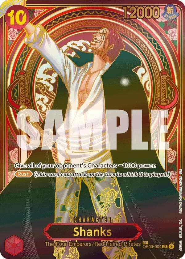 Shanks - OP09-004 (SP) (Gold)